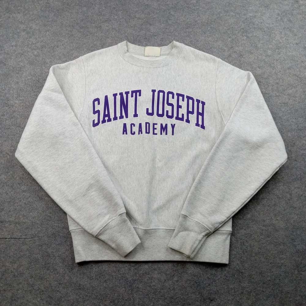 Champion Sweatshirt Mens XS Extra Small Gray‎ Reverse Weave Saint Joseph Academy